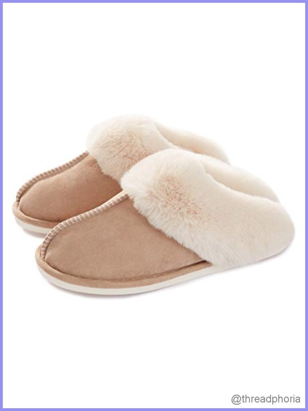 Fuzzy Memory Foam Slippers Cozy Warm Indoor House Shoes